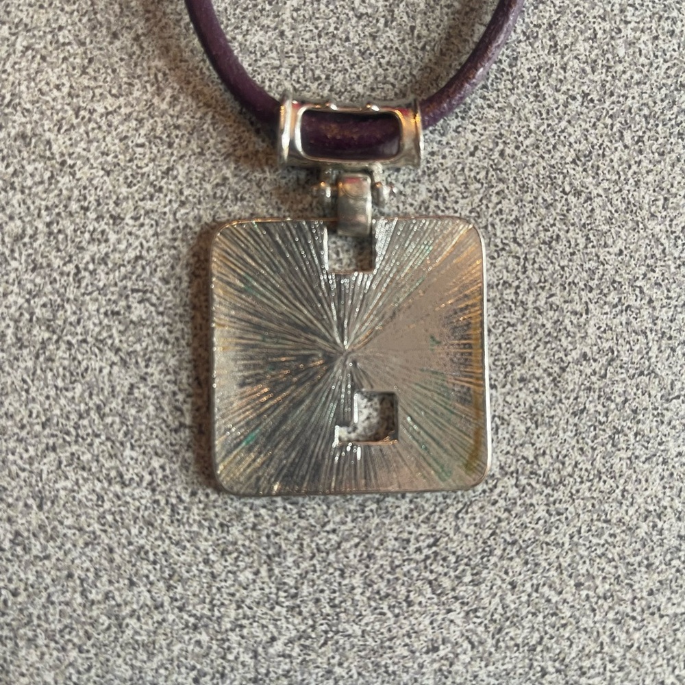 Purple & Grey Rope Necklace - Picture 9 of 9
